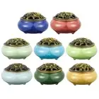 Stick Holder Ice Cracked Ceramic Incense Burner Burner Stand Aroma Diffuser