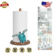 Charming Turtle Paper Towel Holder - Coastal Kitchen Decor for Beach Lovers
