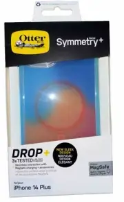 OtterBox SYMMETRY SERIES+ Case w MagSafe for iPhone 14 Plus -Blue Pink Colorful