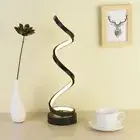 Modern LED Spiral Table Lamp Dimmable Bedside Lamp Home Decor Desk Lamp Gift