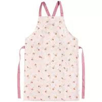 在飛比找博客來優惠-San-X 懶妹蜂蜜小熊的粉彩花園系列圍裙。粉紅