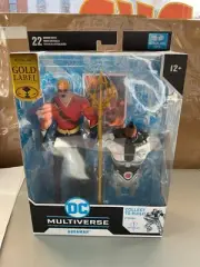 2023 DC MULTIVERSE GOLD LABEL AQUAMAN ACTION FIGURE COLLECT TO BUILD CYBORG