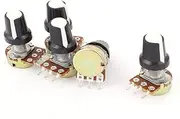 NEW LON0167 5pcs 1K OHM 3 Terminal Linear Taper Rotary Volume B Type Potentiometer Pot(5 stcke 1 Karat OHM 3 Terminal Linear Taper Rotary Volume B Potentiometer Pot