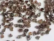 3-5mm Cognac Rough Diamond, Natural Rough Cognac Brown Diamond, 1 Carat Uncut