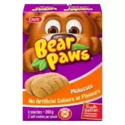1 Box DARE Bear Paws Molasses Soft Cookies - FRESH