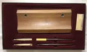 Sheaffer Double Desk Set WO8 Walnut New Old Stock P6 F/P B5 B/P