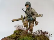 German Panzergrenadier 1944/45 - Built and Painted resin figure 1/16 scale #1