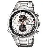 CASIO EDIFICE 極速狂飆三眼賽車運動錶-白