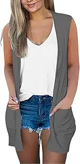 [Generic] Open Front Cardigan Cropped, Denim Jackets for Women Plus Size Oversized Coats Ladies Casual Jackets Size 14 Lightweight Summer Cardigan Puffer Coats Womens Lightweight