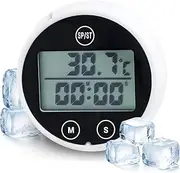 Ice Bath Thermometer, Cold Plunge Floating Thermometer with Timer, Waterproof Floating HD Display Timer, for Ice Baths, Hot Baths