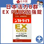 【日本活力B群 EX PLUS加強錠120錠 】維生素B群 強效B群 日本原裝 日本製造  小顆好吞 方便快速 全安西藥