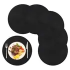 Round Braided Placemats Set of 6 Table Mats for Dining Tables Woven4493