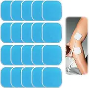 VZU Pack of 20 EMS Gel Pad Compatible with Beurer EM 59, 40 x 40 mm Muscle Stimulator Replacement Parts, ABS Trainer Replacement Gel Pads for Trainers, Abdominal Trainer, Electric Muscle Stimulation