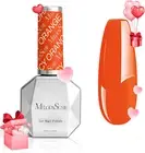 Thick Gel Nail Polish,15Ml Juicy Orange Color Soak off UV LED Gel Polish for Wom