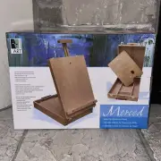 New Art Alternatives Wooden Box Folding Painting Easel - Holds Up To 27” Canvas