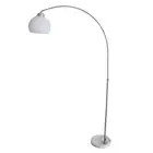 New Vintage Modern Style Retro Acrylic Shade White Marble Base Arco Floor Lamp