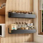Spice Rack Wall Mount, 2 Pack 15.7" Oversize Spice Rack Organizer without Dri...