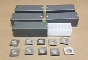 Lot of (50) Genuine Byrd Shelix Cutterhead 4 sided Carbide Insert Cutters - USA