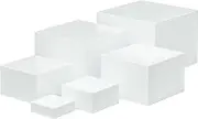 WUISOLQP Acrylic Stand Display Stand Buffet Risers For Food Plinth Small Acrylic Food Riser Cupcake Stand Risers Cube Display