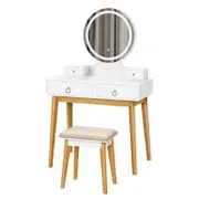 ALFORDSON Dressing Table Stool Set White
