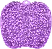 BESKAR Shower Foot Scrubber Mat with Non-Slip Suction Cups- Cleans, Smooths, Exfoliates & Massages your Feet Without Bending, Improve Foot Circulation & Soothes Tired Feet, Great for Shower or Bathtub