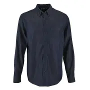 SOLS Mens Barry Long Sleeve Denim Shirt (Denim Brut) - PC3062