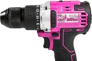 The Original Pink Box 20-Volt Lithium-Ion 1⁄2-Inch Keyless Chuck Brushless Cordless Drill With 2Ah Battery, Pink