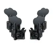 Schaller 2x2 Black BM German Bass Guitar Tuners .71 Split