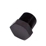 Aeroflow Brand Npt Hex Head Plug 1/8" Npt Black 1/8" Npt Hose Fitting