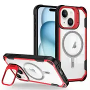 For Iphone 15 Transparent Acrylic Magsafe Lens Holder Phone Case