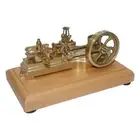 S10 Mini Retro Horizontal Single-cylinder Double-acting Mill Steam Engine Model