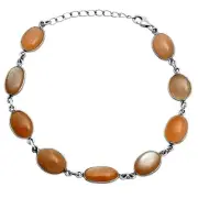 Premium Quality Sunstone - Namibia 925 Sterling Silver Bracelet Jewelry B-1001
