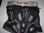 Harrow P2 Ultralight Shoulder Pads - Black/Silver - Youth Small (BLK-4-25)
