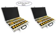 70 EDM ROUTER BITS - 2 Cases of 35 - 1/2" Shank Bits Tungsten Carbide Edges