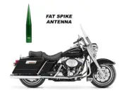 VMS 5" GREEN FAT SPIKE ANTENNA FOR HARLEY DAVIDSON ROAD KING
