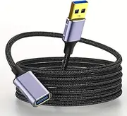 USB Extension Cable, TEKERA High Speed USB 3.0 Extension Cord Type A Male to Female Sturdy Braided Material Fast Data Transfer Compatible with USB Keyboard,Mouse,Flash Drive, USB0434