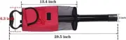 HOW TRUE Golf Ball Retriever and Storage - Shag Bag - Black/Red