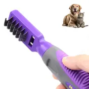 Dematting Comb for Dogs by Hertzko - Grooming Tool for Long and Short Haired Pet