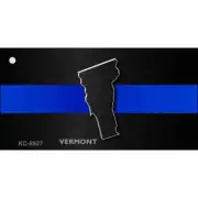 Vermont Thin Blue Line Novelty Metal Key Chain KC-8927