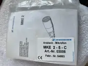 Sennheiser MKE 2-5-C Omni-Directional Clip-On Lavalier Microphone No Connector