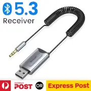 Bluetooth 5.3 Transmitter Adapter Receiver AUX 3.5mm For Car Speaker TV Audio