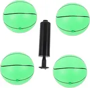 FELTECHELECTR 1 Set Luminous Basketball Glowing Inflatable Sports Ball for Entertainment Material Includes Inflator for Pool Beach Games