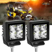 AUXBEAM 2"in LED Cube Work Lights Bar Fog Pods For Can-am Outlander 1000 570 650