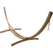 12 ft Wooden Arc Hammock Stand in Natural