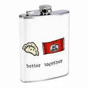 Better Together Em26 Flask 8oz Stainless Steel Hip Drinking Whiskey