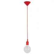 PEN Pendant Lamp Light Interior ES Red Silicon Suspension OD45mm