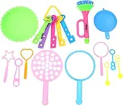 Sosoport 1Set Assorted Color Bubble Blowing Handheld Bubble Wands for Parties Outdoor Fun Birthdays and Family Gatherings