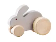 Kaper Kidz Calm & Breezy Wooden Rabbit Car - Classic Wooden Toy