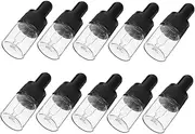 DECOMELODY 10Pcs Glass Liquid Droppers Durable Perfume Bottles for Essential Oils Cosmetics Travel Friendly Containers with Precise Dispensing