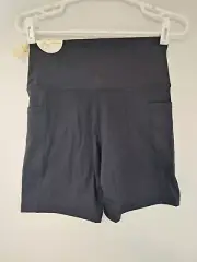 OFFLINE by AERIE Black Goals Bike Shorts 7" Inseam Large NWT $34.95